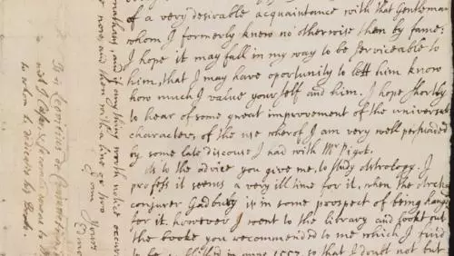 Halley to Aubrey of 16/26 November 1679. (Bodleian Libraries, MS Aubrey 42, fol. 148)