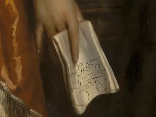 Detail from the portrait of Johan Maurits, Count of Nassau-Siegen,, by Jan de Baen. c. 1668–70. (The Mauritshuis, The Hague