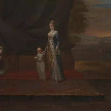 Lady Mary Wortley Montagu with her son, Edward Wortley Montagu
